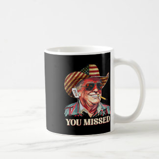 Mug Western Trump Cowboy Vous Avez Manqué American Fla