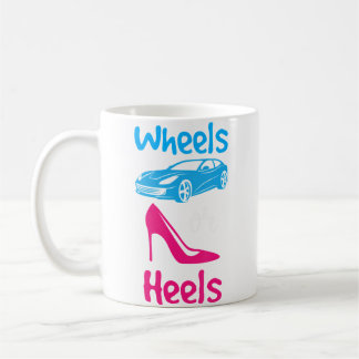 Mug Wheels Or Heels Baby Gender Reveal Baby Shower Par