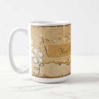 Whimsey Vintage Automne Personnalisé Nom ou Entrep