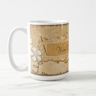 Mug Whimsey Vintage Automne Personnalisé Nom ou Entrep