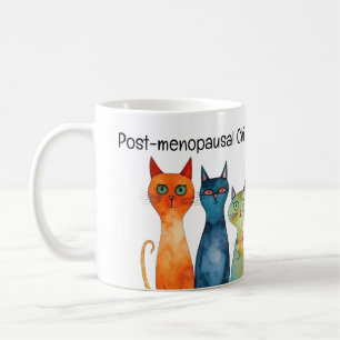 Mug Whimsical Enfless Chat Lady Kamala Turquoise Orang