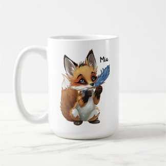 Mug Whimsical Fox with a Feather