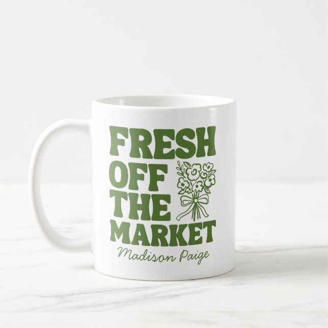 Mug Whimsical Fresque Hors Du Marché Fête des mariées  (Gauche)