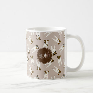 Mug Whimsical Jack Russell Terriers motif N'IMPORTE QU