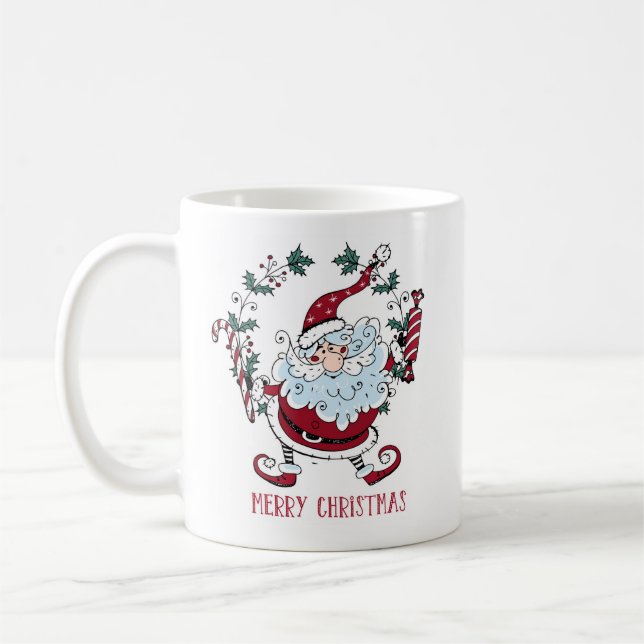 Mug Whimsical Santa Claus  (Gauche)