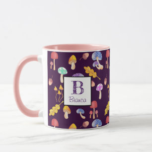Mug Whimsical Watercolor Forêt Champignons Personnalis