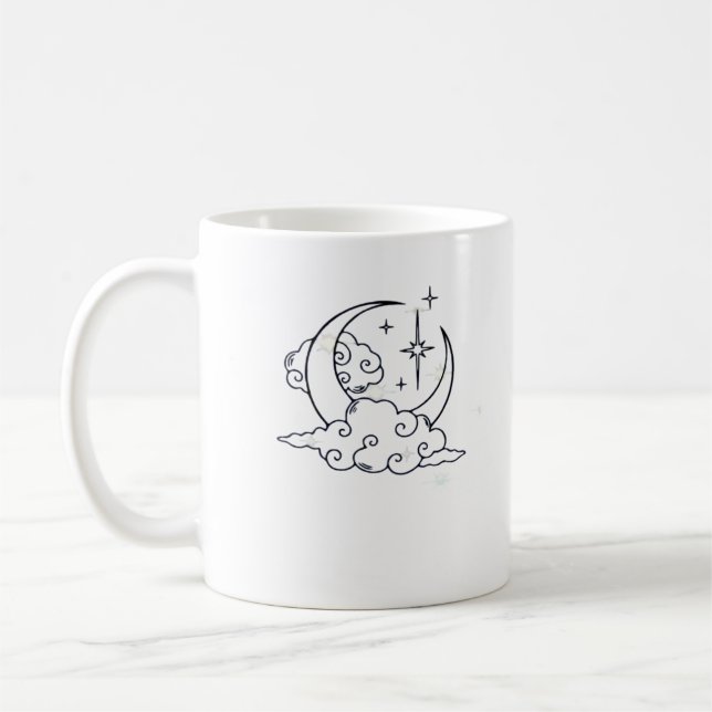 Mug Whimsigoth Nuages Lune Witchy Classic (Gauche)