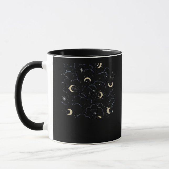 Mug Whimsigoth Nuages Sun Moon Witchy (Gauche)