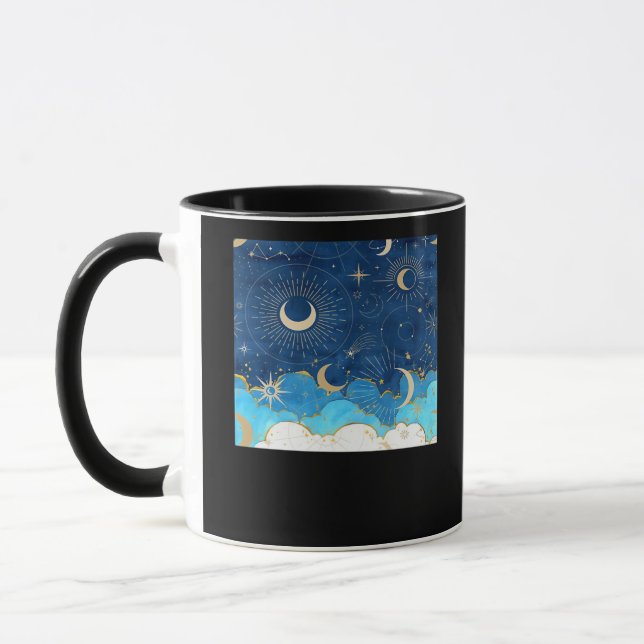 Mug Whimsigoth Nuages Sun Moon Witchy Classic (Gauche)