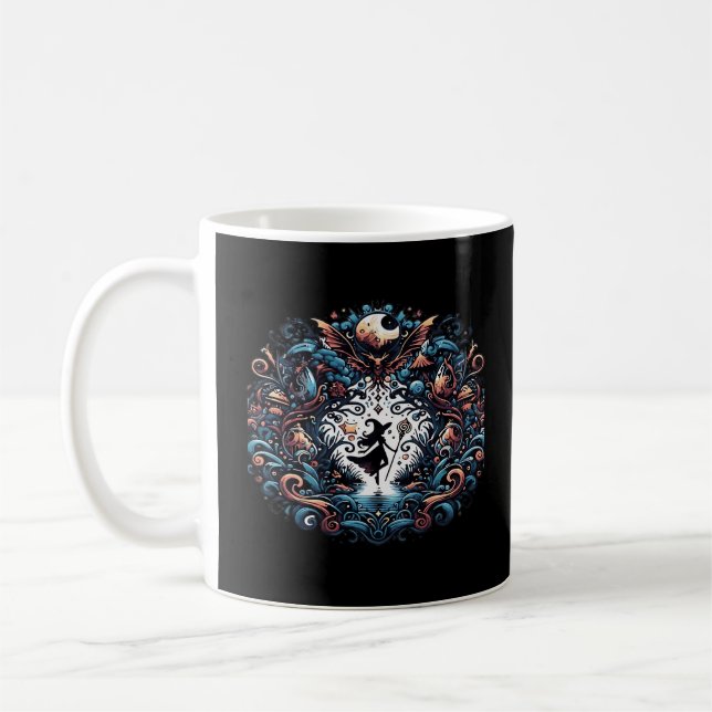 Mug Whimsigoth sorcière dans un classique (Gauche)