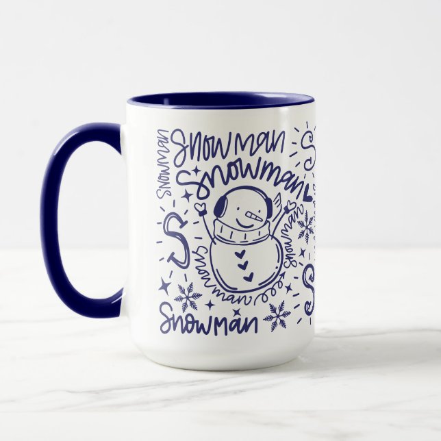 Mug Whimsman Word Art Noël (Gauche)