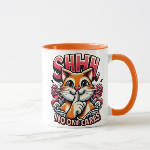 Mug Whiskered Whispers Un Shhh Artiste Personne Ne S'E