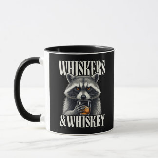 Mug Whiskers & Whiskey Raccoon Funny Trash Raccoon