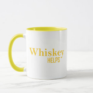 Mug Whiskey aide à drôles l'alcool dit whisky citation
