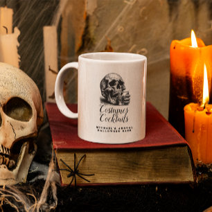 Mug Whiskey crâne gothique Vintage Halloween Party