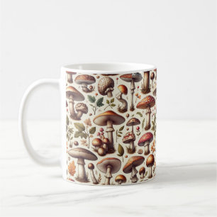 Mug Whispering Woods : Motif de champignons sans soudu
