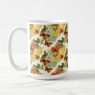 Mug Whispers à papillons dans les tons de la Terre