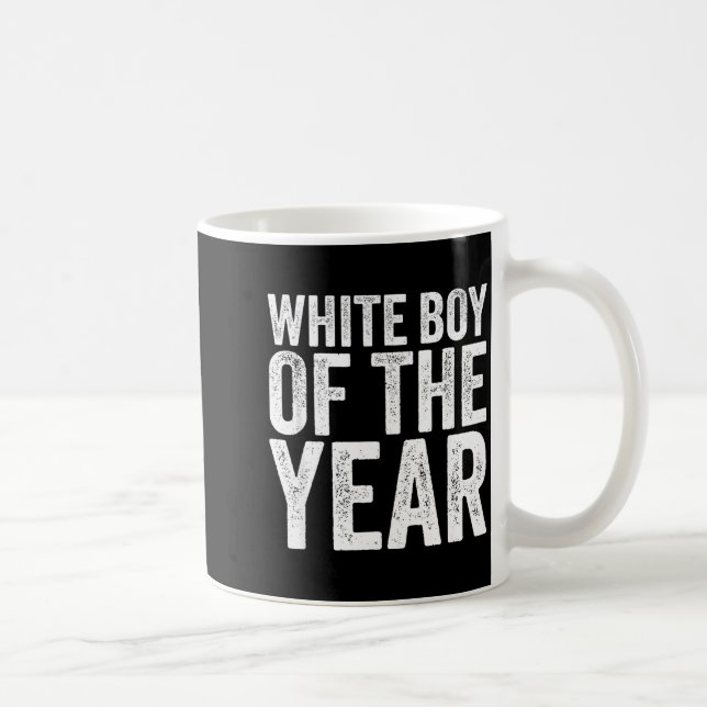 Mug White Boy Of The Year Funny T  (Droite)