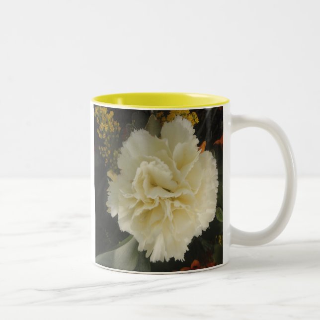 Mug White Carnation Beauty (Right)
