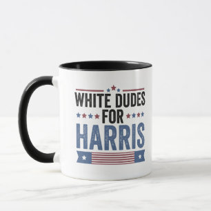 Mug White Dudes For Harris 2024