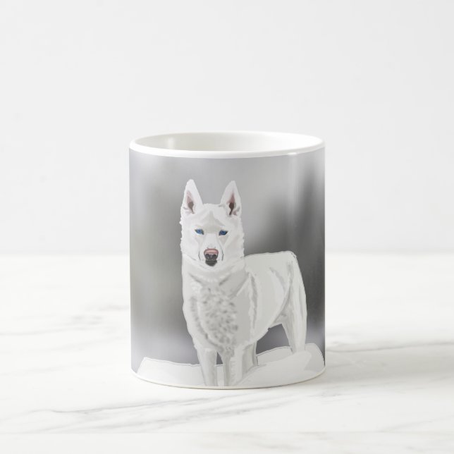 Mug White Husky (Centre)