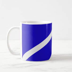 Mug – White Lines on Blue