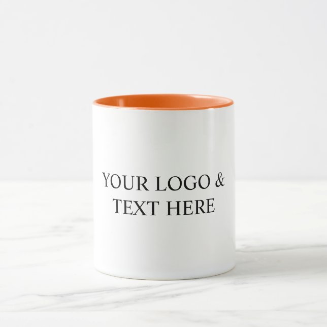 Mug White Personalized – Your Logo & Text Here (Centre)