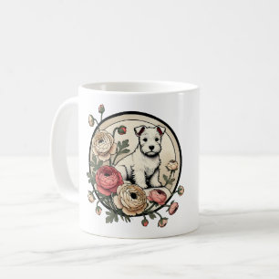 Mug White Scottish Terrier Art Cute Scottie