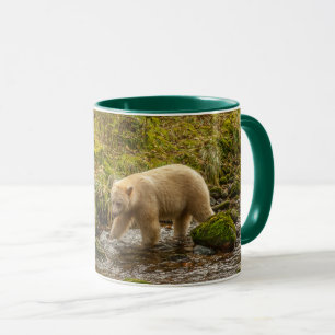 Mug White Spirit Bear Chasse pour poisson sur Riordan