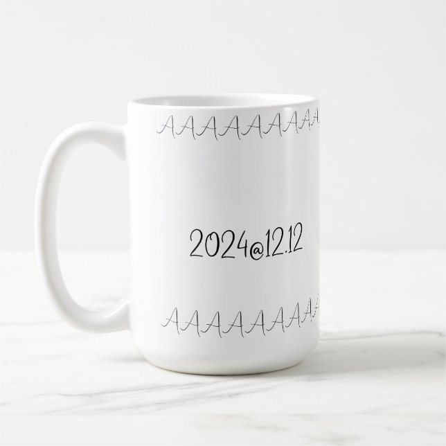 Mug White text "2012@12.12龙" (Gauche)