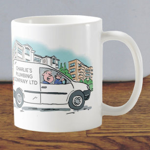Mug White Van Man Business Promotion