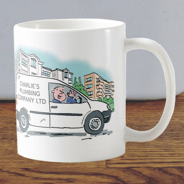 Mug White Van Man Business Promotion (Créateur téléchargé)