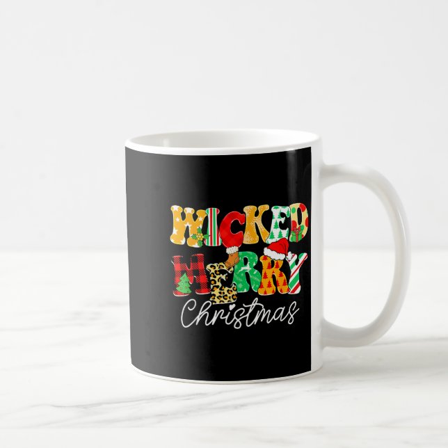 Mug Wicked Merry Christmas Pattern Mix Humor  (Droite)