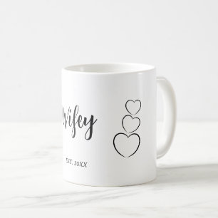 Mug "Wifey". Minimaliste