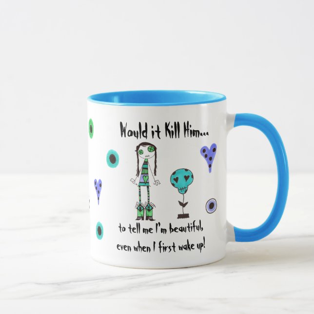 Mug WIKH Ser#02 me tuent avec des compliments (Droite)