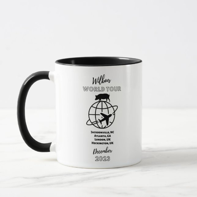 Mug Wilbur Pig : Quand Les Chiens Volent World Tour Mu (Gauche)