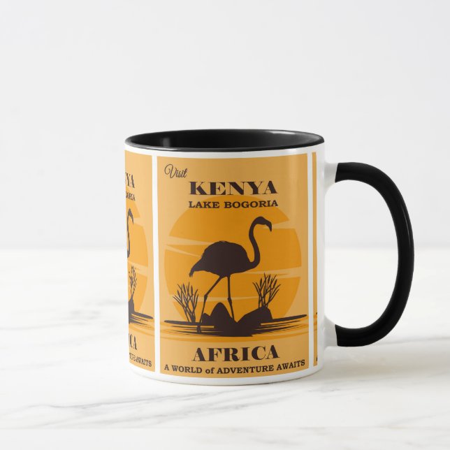 Mug Wild Adventure : Kenya Africa Travel Poster (Droite)