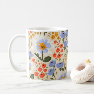 Mug Wildflowers Floral, Botanical Garden, Colorful gif