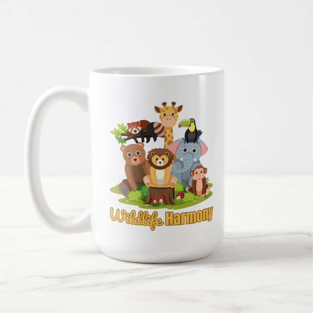 Mug Wildlife Harmony for animal lover (Gauche)