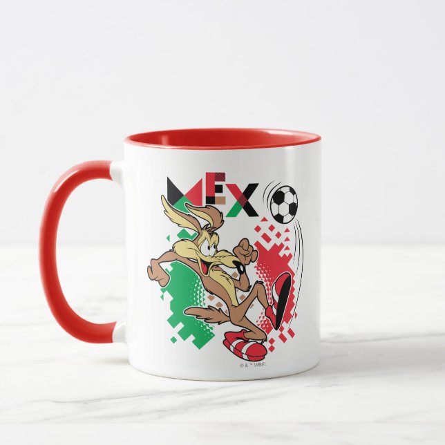 Mug WILE E. COYOTE™ Team Mexico Soccer Graphic (Gauche)