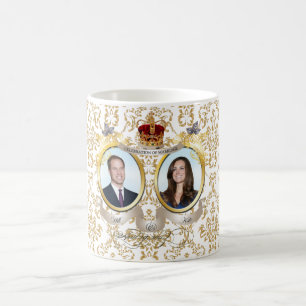 Mug Will+Kate mariage, do-it-yourself couleur arrière 