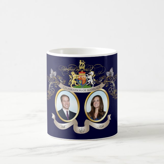 Mug Will+Kate mariage, DO-IT-YOURSELF couleur arrière  (Centre)