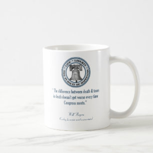 Mug Will Rogers Citation (Décès et impôts)