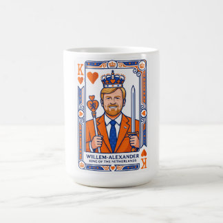 Mug Willem-Alexander Speelkaart - Hartenkoning Konings