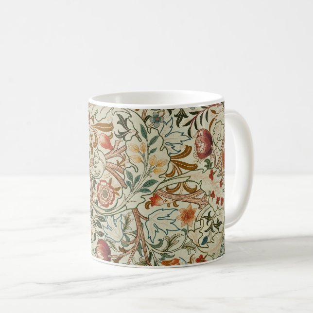 Mug William Morris Acanthus Broderie Motif Floral (Devant droit)
