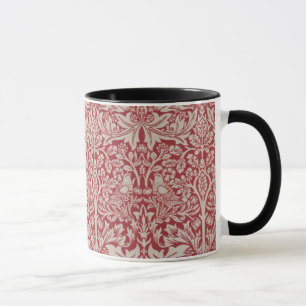 Mug William Morris Animaux Vintages Oiseaux Lapins Ros