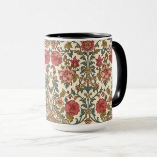 Mug William Morris Antique Honeysuckle Floral Pattern