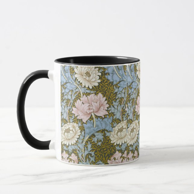 Mug William Morris Chrysanthemum Motif floral Folia (Gauche)
