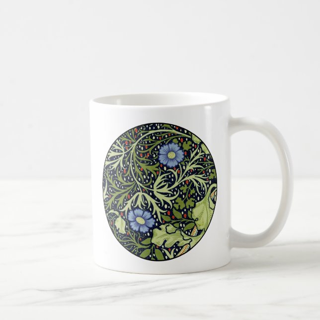 Mug William Morris Fleur d'antiquité aux algues marine (Droite)