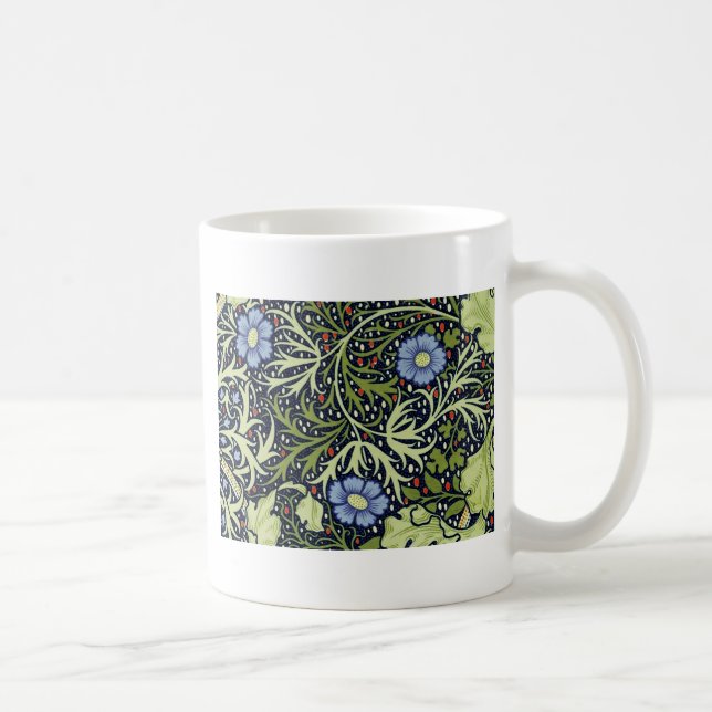Mug William Morris Fleur d'antiquité aux algues marine (Droite)